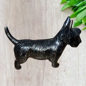 Antique Cast Iron Scottie Dog Coin Bank